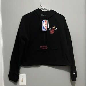 Black Miami Heat NBA Windbreaker
